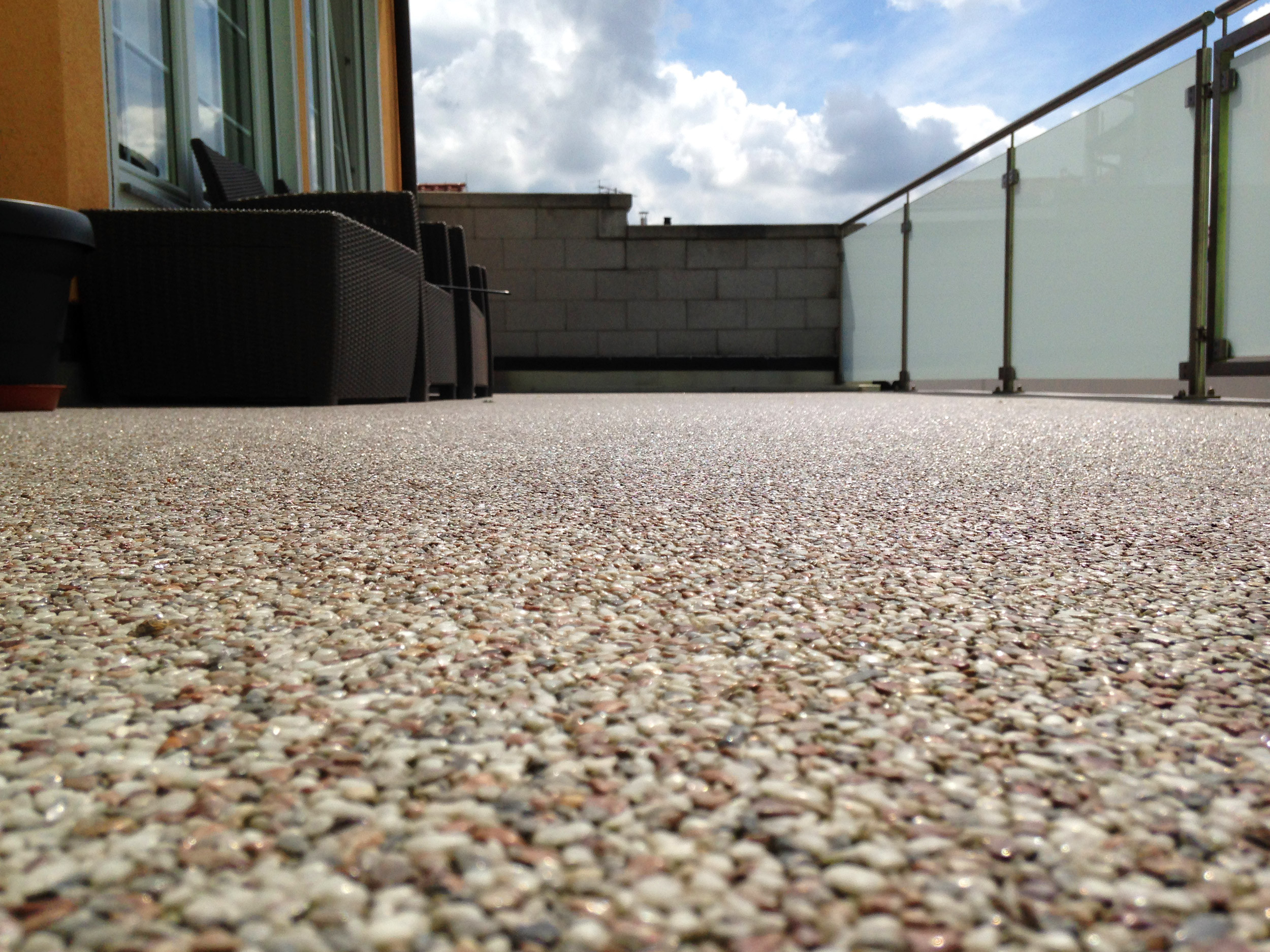 Steinteppich Referenzen Außenbereich