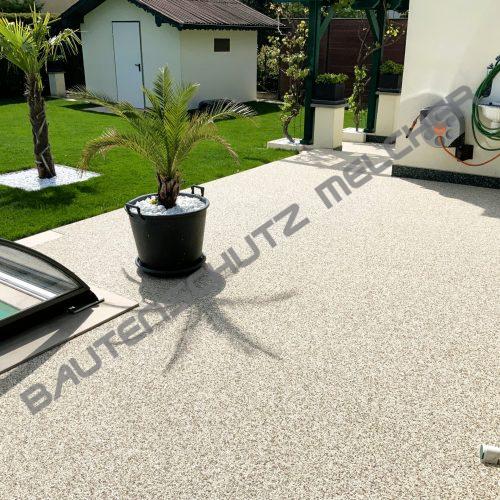 Steinteppich als Terrassenbelag