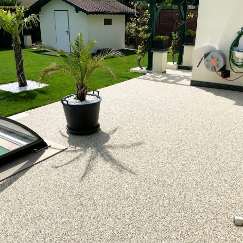 Steinteppich als Terrassenbelag