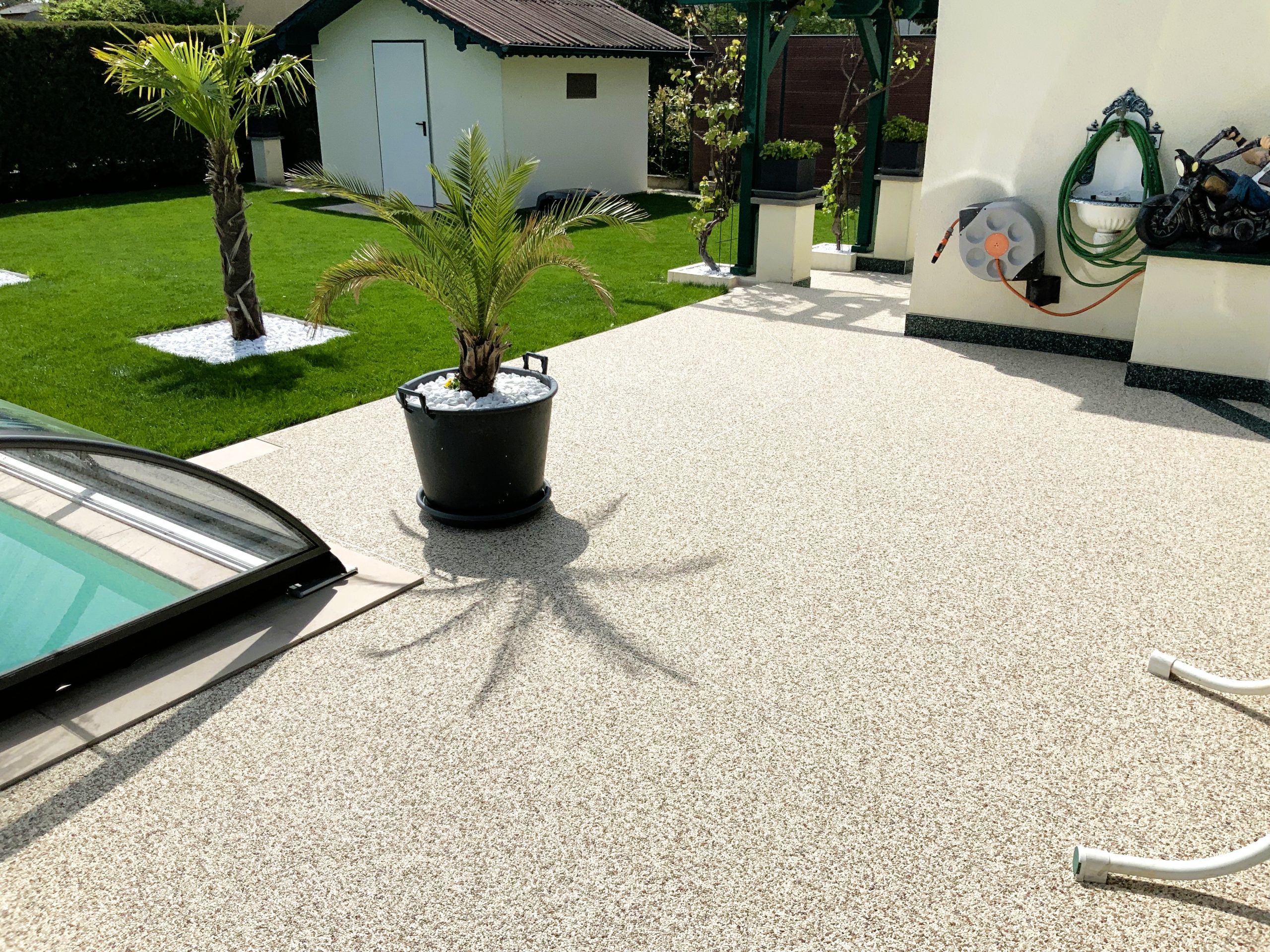 Steinteppich als Terrassenbelag